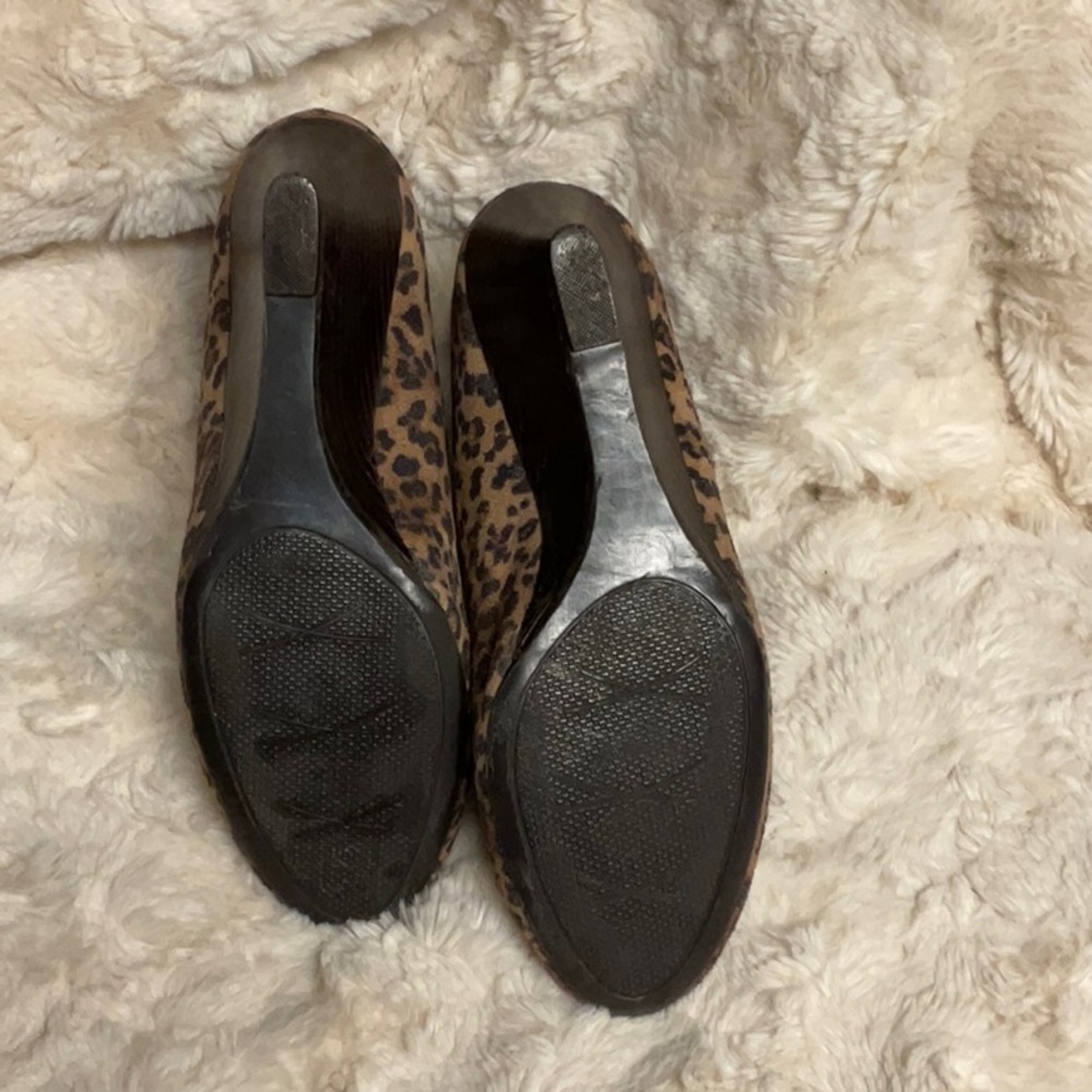 Leopard Print Wedge Ankle Boots - Picture 5 of 5